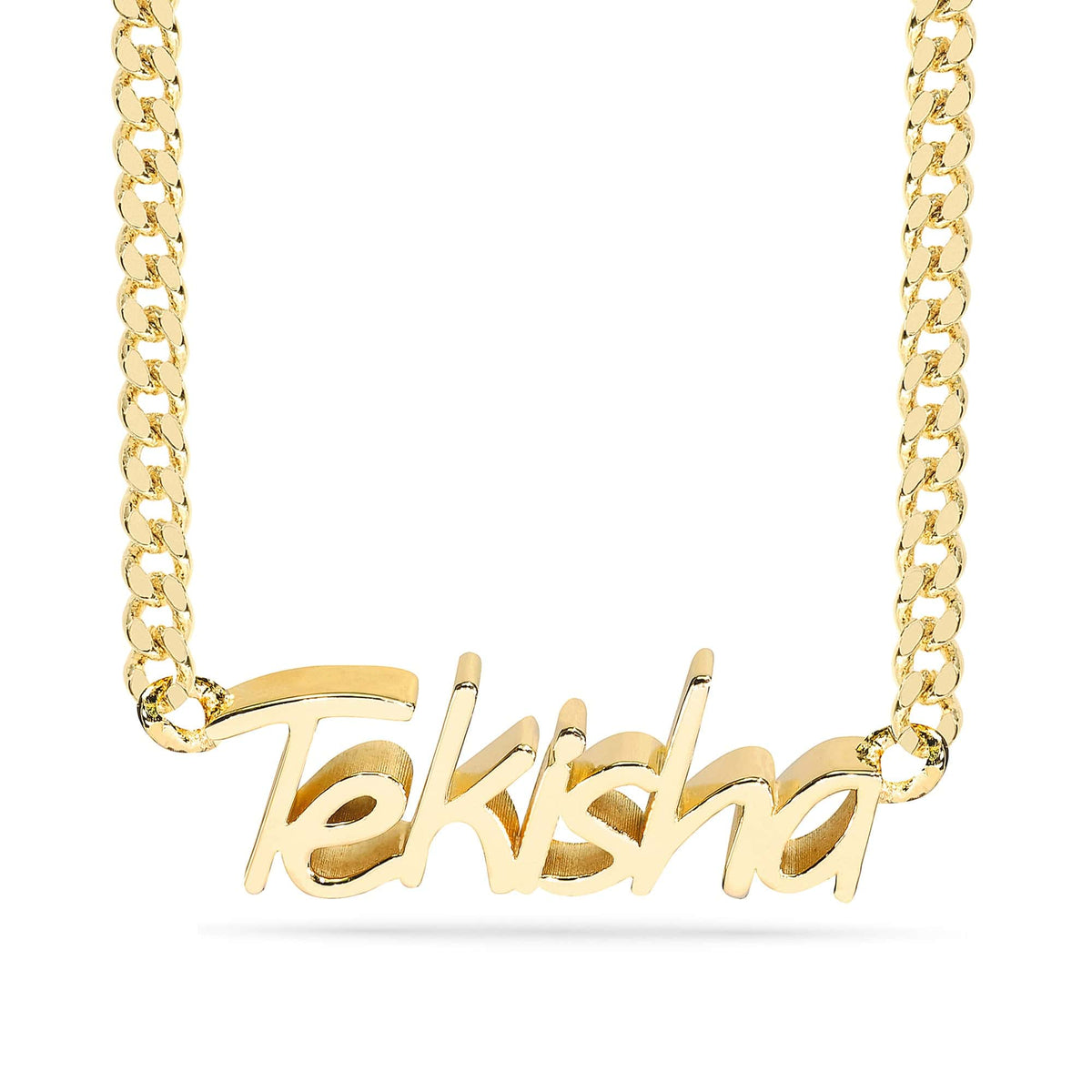 Personalized Script 3D Name Necklace &quot;Tekisha&quot;