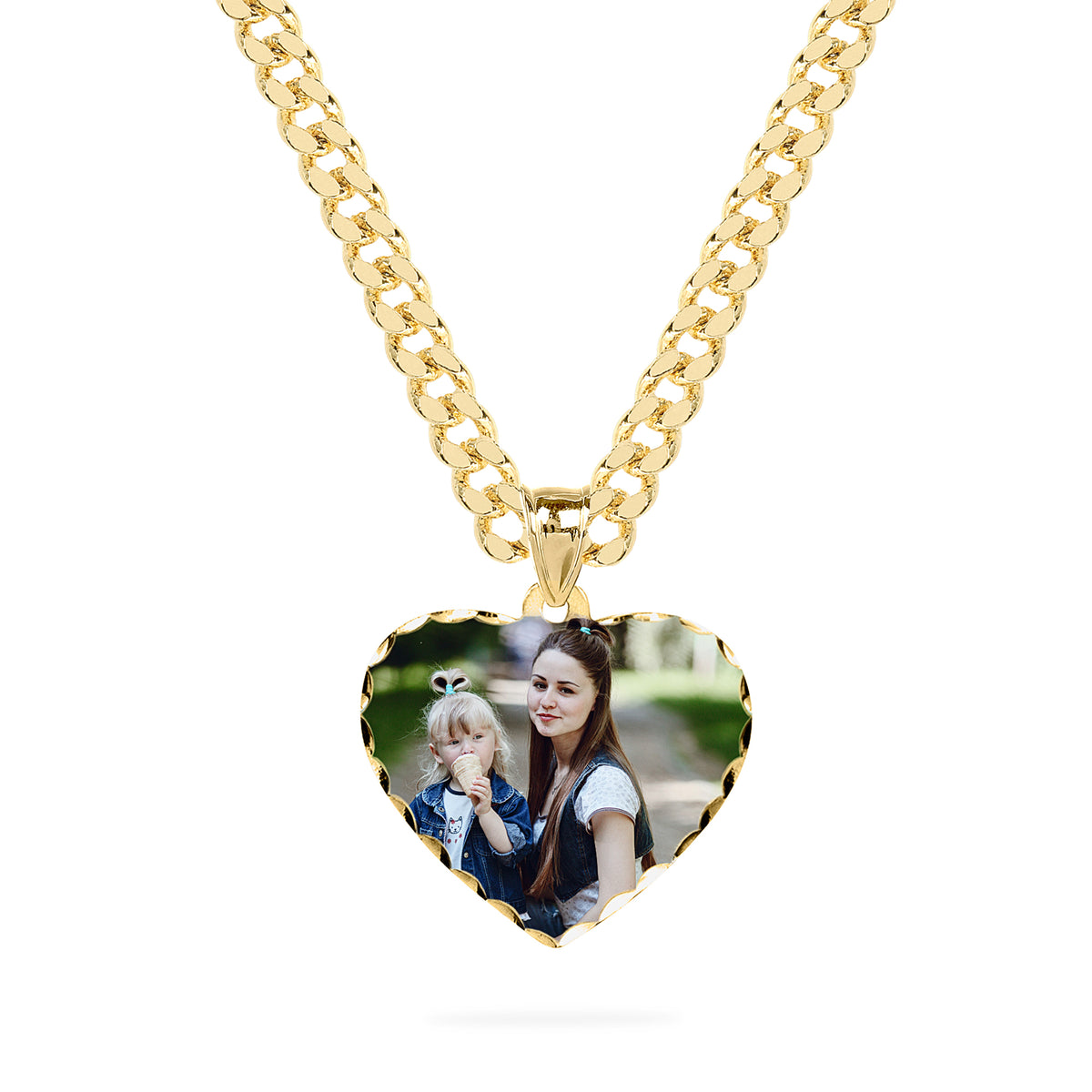 Heart Shaped Portrait Pendant