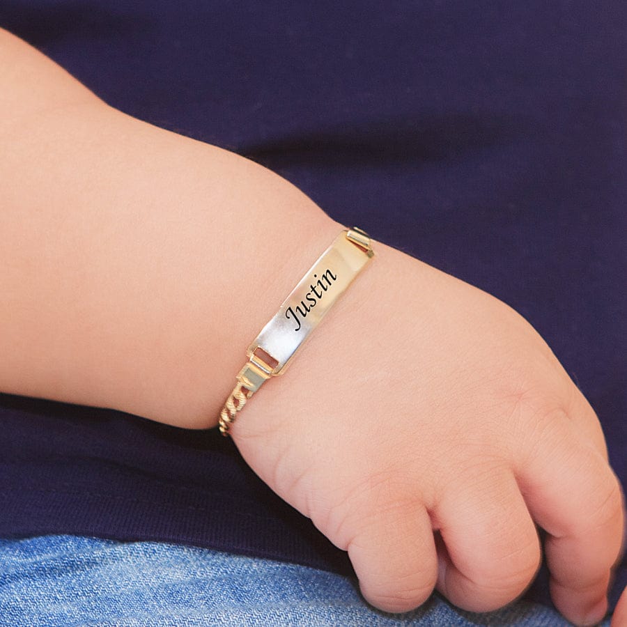 Buy Baby Name Bracelet Gold Online In India  Etsy India