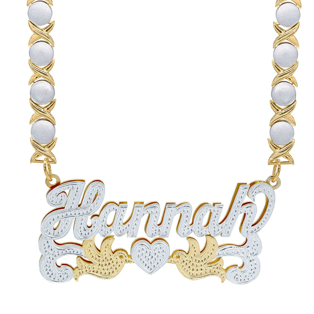 Name plate deals necklace xoxo